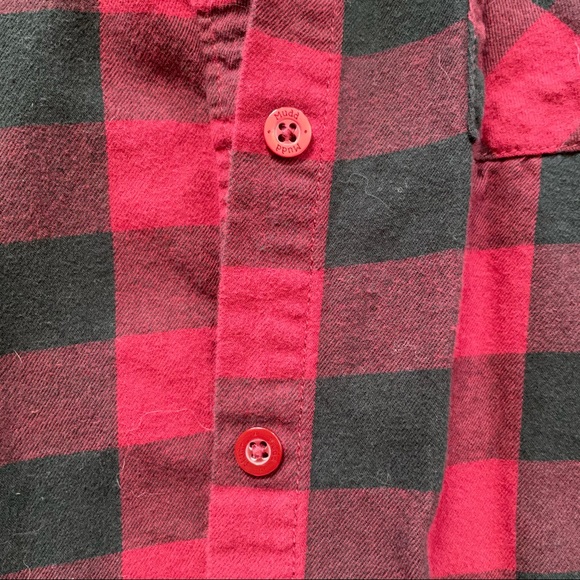 Mudd Black and Red Flannel - Picture 3 of 5